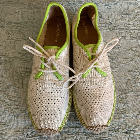 Joy & Mario Natural windansea' Platform Shoe boho knit women’s size 8.5 - Picture 9 of 12